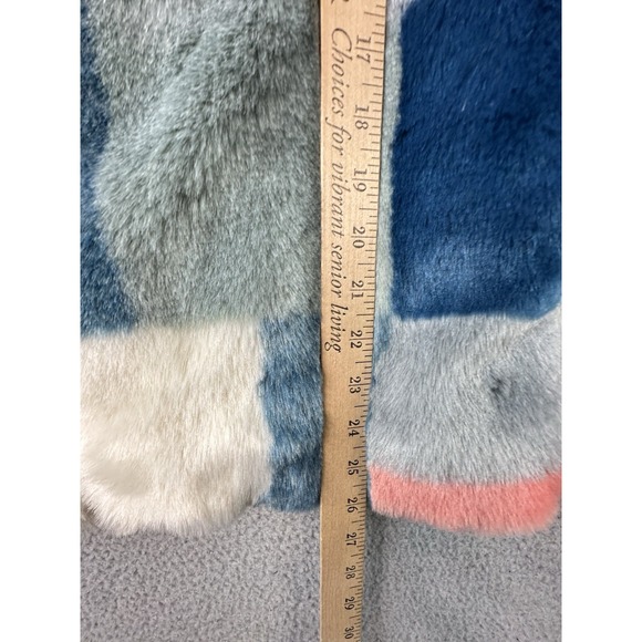 Stella McCartney Kids ColorBlock Abbie Faux Fur Jacket Sz 14 Yrs Soft And Cozy - Picture 10 of 10